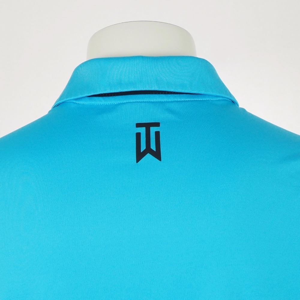 Tiger Woods TW Nike Golf Polo Shirt Mens Sz XL Blue Striped Dri-Fit TPC Sawgrass - Picture 5 of 6